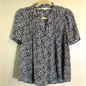Böhme Short Sleeve floral pattern Blouse SZ/SM